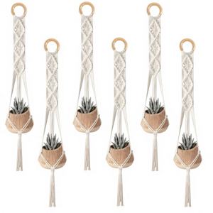 Décoration murale en macramé en forme de fleur en acrylique écologique Mecrome, idéale pour les cadeaux - Product Image 2