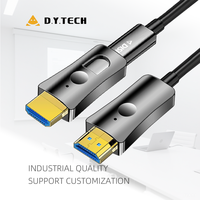 25m abnehmbarer HDMI-Anschluss mit 2 Anschlüssen AM an DM Micro 4K 1080P HDMI-Glasfaser kabel von Stecker zu Stecker