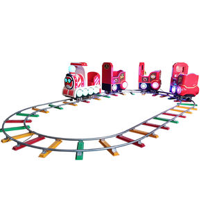Train électrique commercial miniature pour enfants, 4 places, avec rails, équipement attrayant et abordable pour parc d'attractions à thème pour enfants - Product Image 1