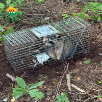 Cage à animaux durable en fer galvanisé avec cadre renforcé