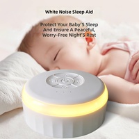 Lampu Malam Warna-warni yang Dapat Diredupkan Mesin Suara White Noise Audio Lullaby Alat Bantu Tidur Kontrol Tombol Manual untuk Kamar Tidur