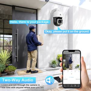 Caméra dôme PTZ GWSECU 8MP avec <span class=keywords><strong>zoom</strong></span> optique 20X, suivi automatique, étanche IP67, vision nocturne couleur à double éclairage, caméra de sécurité extérieure - Product Image 6