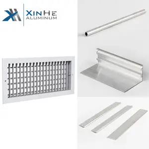 Eloxierter Luft verteiler rahmen aus strang gepresstem Aluminium der Serie 6000 OEM Linear Bar Luft gitter Aluminium profile xtrusion