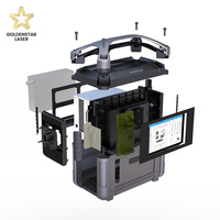 Goldenstar DIY Accessoires Machine de marquage laser à fibre 20W 25W 30W avec RAYCUS/Max Machine de marquage laser Ventilateur Petit établi
