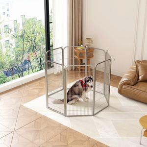 Chenil pour chien en acier inoxydable professionnel, niche pour chien d'extérieur pour grands chiens, idéal pour les chenils commerciaux et les hôtels pour animaux - Product Image 2