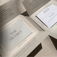Porte-cartes pliable personnalisé pour cartes de remerciement après-vente, invitations, emballages et étiquettes
