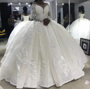 2023 été <span class=keywords><strong>Sexy</strong></span> queue robe de mariée col en v sans bretelles broderie robe de mariée Simple fée robe de mariée - Product Image 4