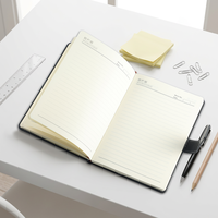 Carnet de notes en cuir de haute qualité format A5 avec fermeture magnétique, agenda pour réunions d'affaires, logo personnalisable, journal