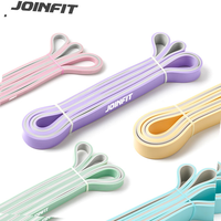 Bandas de Resistencia para Glúteos de Doble Color, Portátiles, para Entrenamiento en Casa, Juego de 5 Bandas de Goma Natural
