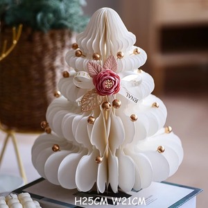 กระดาษแขวน120gsm ขนาดเล็กพับได้ทันสมัยต้นคริสต์มาสปรับแต่งได้ - Product Image 5