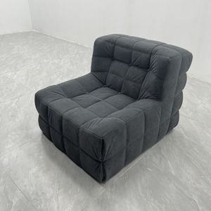Minisit Modern French <strong>Single</strong> Tufted Velvet <strong>Bed</strong> Sectional <strong>Sofa</strong> Compression Living Room Furniture Washable Affordable Box <strong>Sofa</strong> - Product Image 5