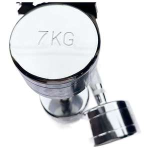 Haltères en acier électroplaqué OEM <span class=keywords><strong>Jlw</strong></span> pour usage commercial, unisexe, couleur argent, gamme de poids de 1 kg à 10 kg, entraînement du corps entier, taille personnalisée - Product Image 6