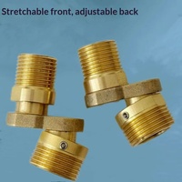 Robinet de douche universel à coude télescopique, angle et longueur réglables, connecteur d'angle avec raccord femelle à tête hexagonale