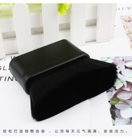Brosse plate multifonctionnelle Kabuki pour le visage et le corps, poudre de cheveux synthétiques, cosmétiques avec poignée confortable
