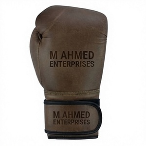 Guantes de Boxeo Profesionales de Alta Calidad, 100% Cuero Original, Color Marrón, para Entrenamiento y Combate - Product Image 2