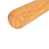 Win.max 32 ''Batte de baseball en bois en caoutchouc Battes en bois en plein air Entraînement sportif pratique et protection de la maison Batte de softball