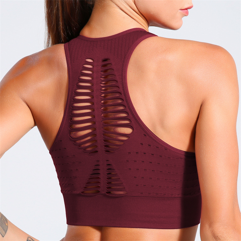 New Product  Hot  Sexy  Factory Wholesale Women Seamless Bandeau Strapless Girl fitness 4 colors bra