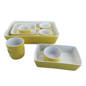 Vente en gros d'assiettes et bols en céramique émaillée, ensemble <span class=keywords><strong>de</strong></span> vaisselle <span class=keywords><strong>de</strong></span> forme personnalisée en grès - Product Image 2