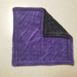 30x30/40/60cm 400gsm Microfiber Quick-Dry Absorbent Car Detailing <b>Cleaning</b> Drying Towels Woven Technique - Product Image 6