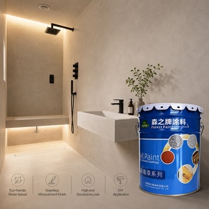 <span class=keywords><strong>Microcemento</strong></span> Forest, Revestimiento de Cemento sin Juntas de Tecnología Avanzada, Pintura para Edificios, <span class=keywords><strong>Kit</strong></span> de <span class=keywords><strong>Microcemento</strong></span> para Decorar Paredes - Product Image 1