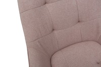 Fauteuil luxe moderne tapissé en tissu, chaise de lecture confortable, canapé simple, pieds en métal noir, pour le salon