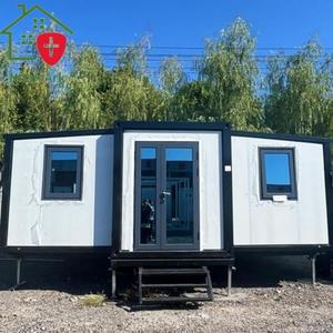 Villa mobile moderne extensible de haute qualité en acier galvanisé préfabriqué, résistant aux tremblements de terre et étanche, type conteneur - Product Image 1