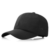 Gorra de Béisbol Impermeable con Logotipo Personalizado, 6 Paneles, Visera Curva, Secado Rápido, Hebilla de Velcro, Forma Circular, Corte Láser