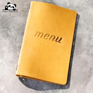 Porta Menús |   Cubierta de Menú de Cuero PU con Cuerda Elástica y Logotipo Personalizado para Hoteles, Cafés, Restaurantes y Bares - Product Image 5