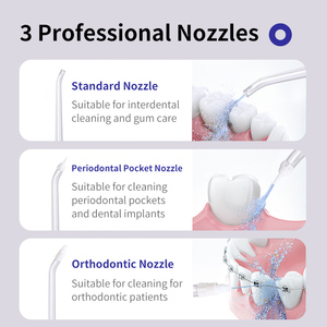 <span class=keywords><strong>Irrigador</strong></span> Dental Eléctrico Portátil Personalizado con Tanque de Agua de Gran Capacidad Antibacteriana, Hilo Dental Ortodóntico para el Hogar - Product Image 4