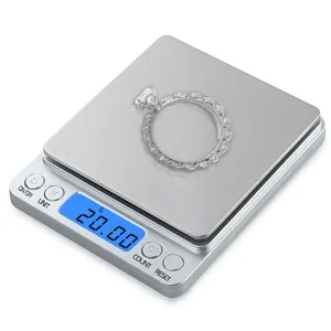 Diamond Pocket Scale Mini Digitale Gram Sieraden Schaal 500G X 0.01G Goud Schaal