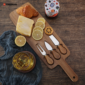 Durable Wood Cutting Board & <b>Cheese</b> Board <b>Set</b> 2cm Thick Easy to Clean for Charcuterie <b>Cheese</b> Meat Fruit Bread - Product Image 5