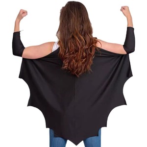 Cheap Wholesale Black Classic Fabric Bat Clothes Nylon Halloween Decoration Children Cloak for Holiday - Product Image 2