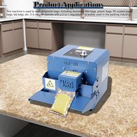 Scelleuse à bande continue GLF-50, scelleuse thermique automatique pour sacs en plastique et feuilles d'aluminium