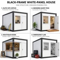 Maison pliante de type Z à aménagement personnalisé, design moderne, étanche, montage rapide, modulaire, multi-unités, portables, préfabriquées