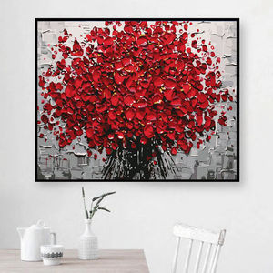 Pintura artesanal por números, Kit de flores sobre lienzo, cuadro de flores, pintura al óleo, arte de pared de casa, decoración del hogar, accesorios de habitación - Product Image 6