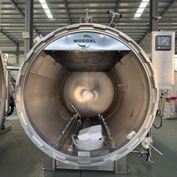 Horizontale elektrische stoomretortmachine voor het steriliseren van ingeblikt fruit en groenten