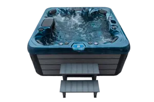 7 sièges, grand cadre extérieur en acier autoportant avec jets de massage spa bains à remous baignoire extérieure en acrylique