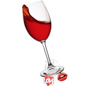 Fruit Series Wine Glass Rings Metal Red Hanging Buckles For Party Valentine'S Day 40-60 Pcs - Product Image 3