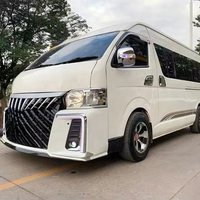 Kit carrosserie complet de luxe avec pare-chocs et calandre pour Toyota Hiace 2005-2018 – Ensemble de remplacement extérieur modifié pour fourgonnette