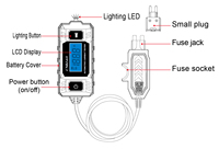 Testeur de circuit de courant automobile avec écran LCD, détecteur de fuite électrique pour voiture, stylo testeur électrique