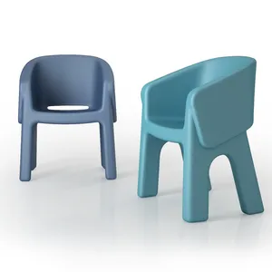 幼稚園の家具プラスチックキッズ耐久性のある回転型子供パーティーテーブルと椅子セット
