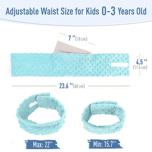 Ceinture d'emmaillotage pour bébé avec chaleur apaisante, soulagement des douleurs d'estomac pour les nouveau-nés et les tout-petits, enveloppes chauffantes pour le ventre en graines de lin - Product Image 2