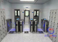 Sistem Kontrol Akses ESD Pembaca Kartu RFID HID Profesional dengan Perangkat Lunak Manajemen dan Penguji Tali Pergelangan Tangan untuk Pabrik Elektronik