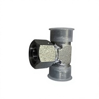 Adaptateur hydraulique droit en acier au carbone et acier inoxydable à structure robuste, raccord de tube haute pression