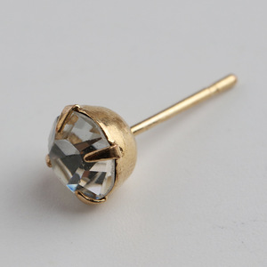 <b>Crystal</b> <b>Stud</b> <b>Earrings</b> Ball Shape Claw Setting 28K Gold White 16K Gold Silver Everyday Wear DIY Jewelry Accessories - Product Image 4