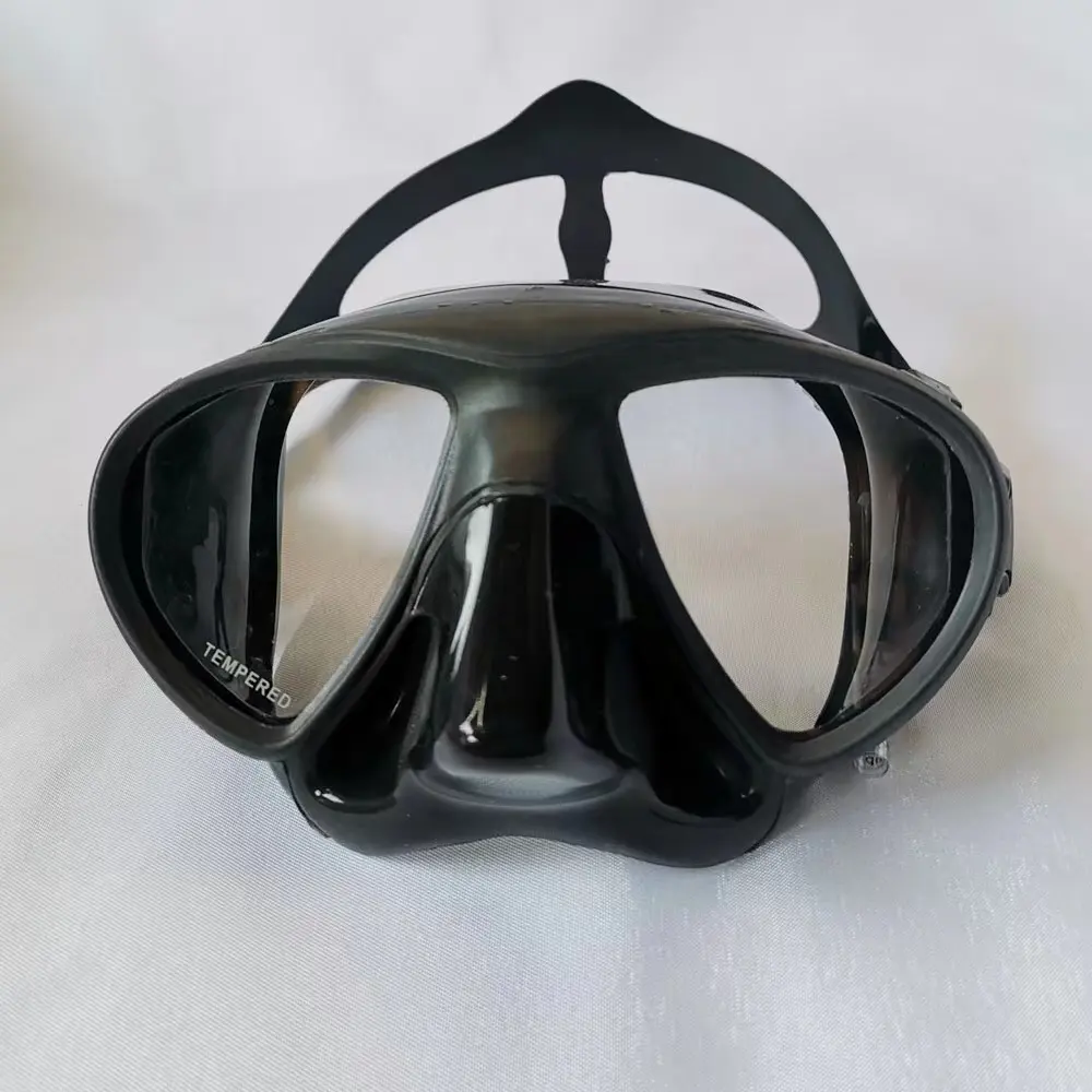 Low Volume Professional Diving Mask Scuba Diving Goggles Snorkeling Mask Tempered Glass Frameless Mask