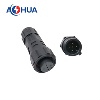 Barre de Led 5PIN à montage sur panneau, prise mâle à prise femelle M16, connecteur d'alimentation étanche 5A DC IP68 pour système de câblage d'éclairage à Led