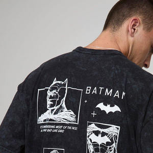 Chemises carrées sport 300g/m2 personnalisées grande taille T-shirt de licence de lavage surdimensionné pour hommes - Product Image 4