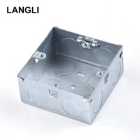 Boîte à interrupteurs étanche en métal IP67, boîte électrique extérieure 86x86x33mm
