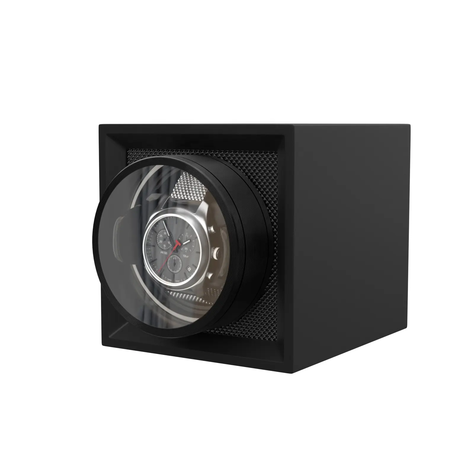 2023 nuovo Design brevettato scatola per orologi in legno singola di lusso scatola per avvolgitore automatico per orologi con motore cc Mabuchi silenzioso